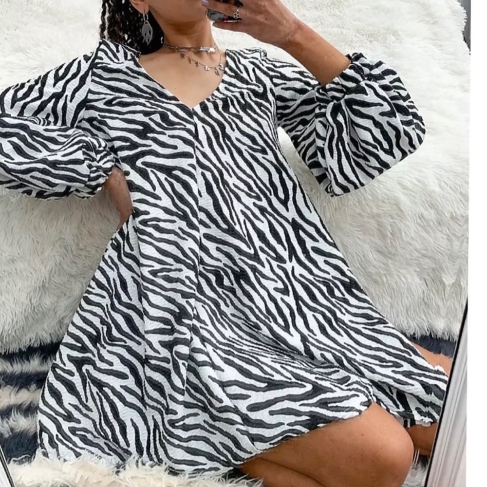 ASOS Zebra Print Swing Dress